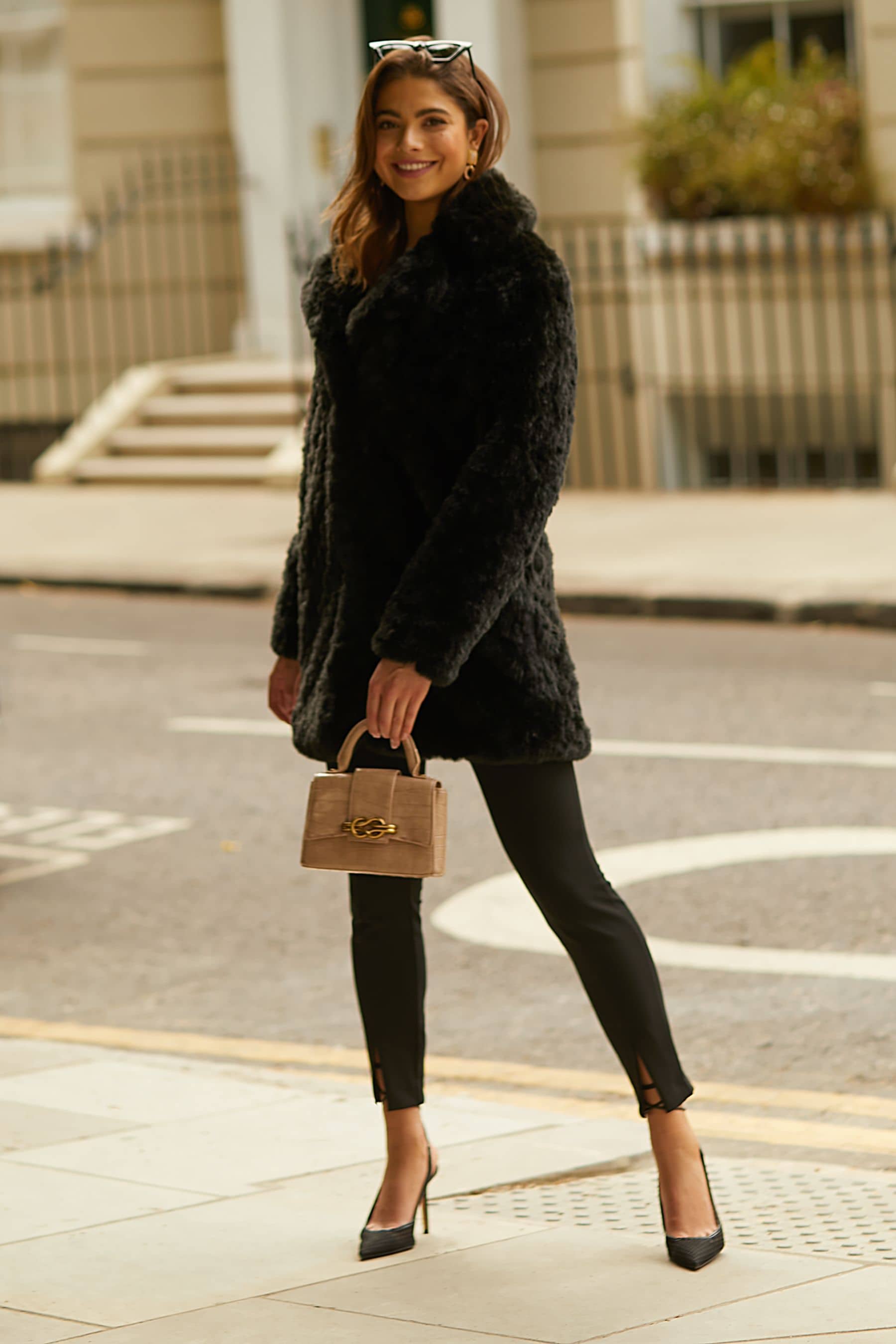 Next black fur 2025 coat