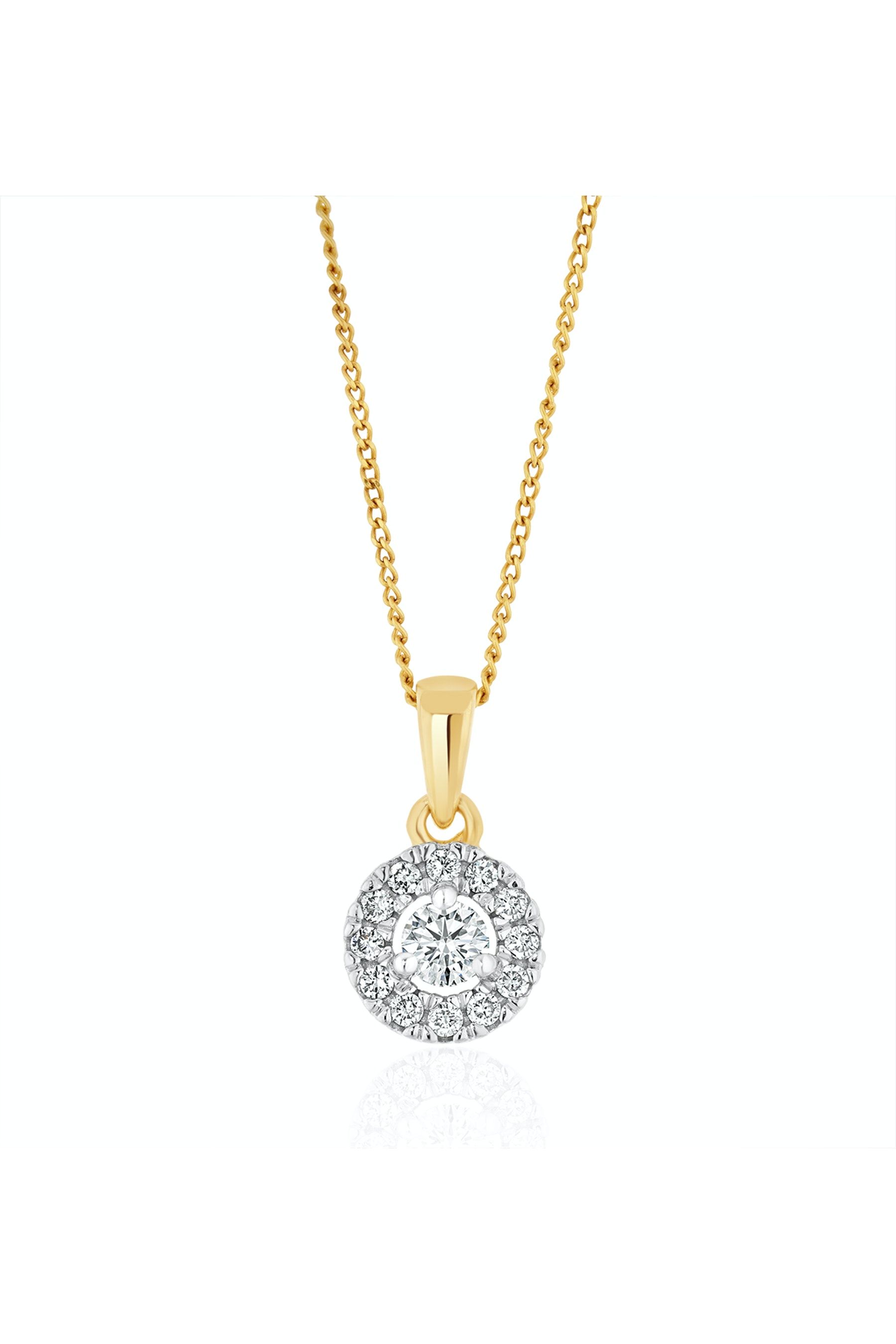 Diamond pendant sale senco gold