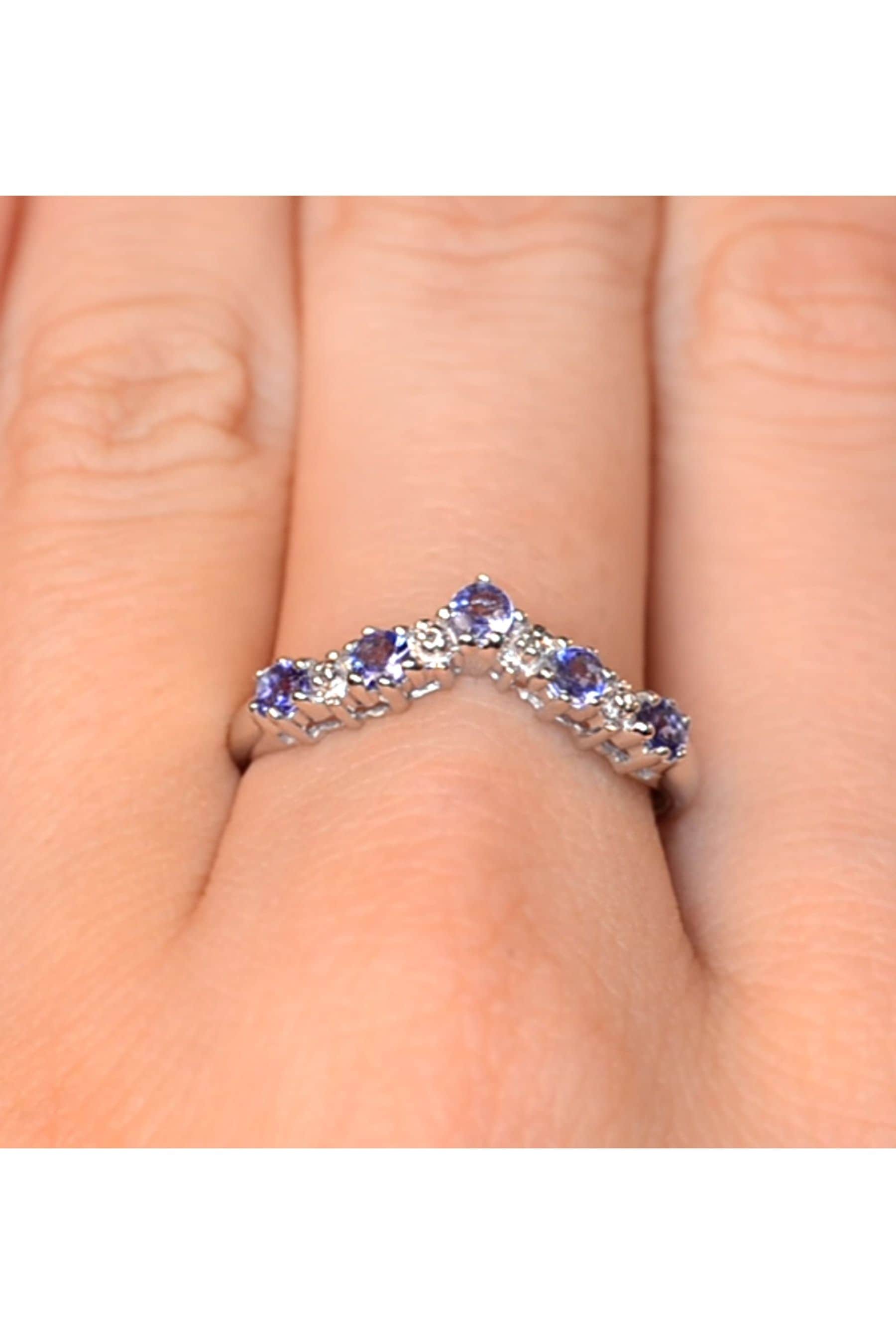 Tanzanite wishbone ring best sale