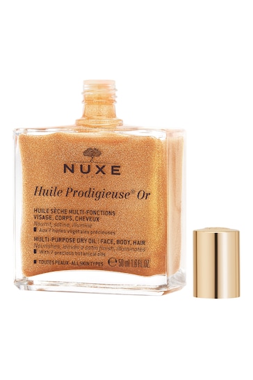 Nuxe Huile Prodigieuse® Or Golden Shimmer Multi-Purpose Dry Oil for Face, Body and Hair 50ml