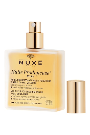 Nuxe Huile Prodigieuse® Riche Multi-Purpose Dry Oil for Face, Body and Hair 100ml