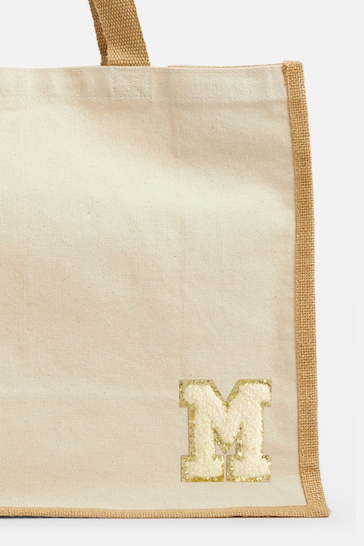 Personalised Small Letter Monogrammed Beach Bag by Alphabet