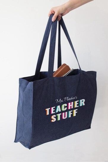 Personalised Vegan Teacher Stuff Bag by Jonny's Sister