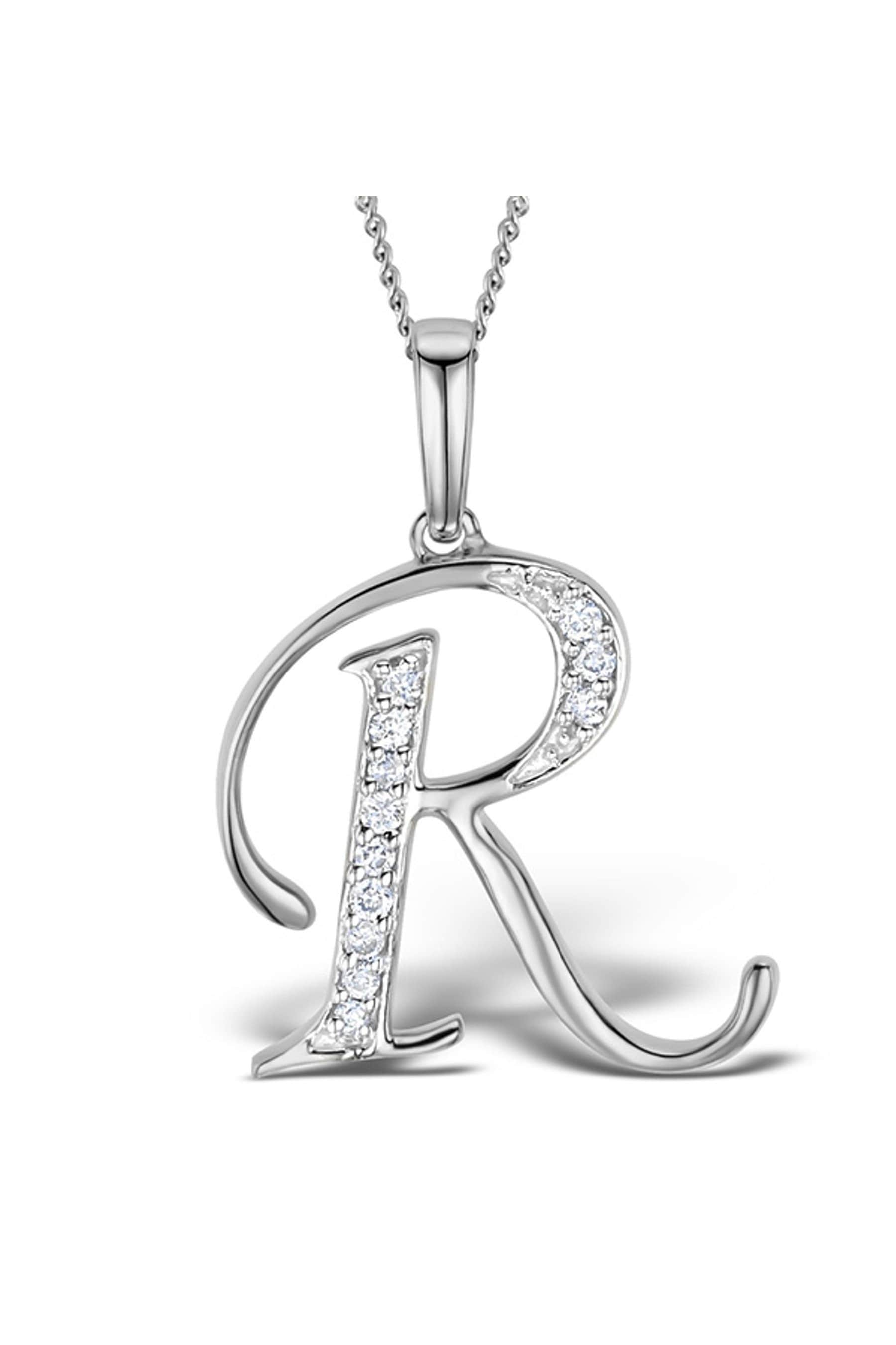 R” Initial Necklace – Hannah Frost Jewelry