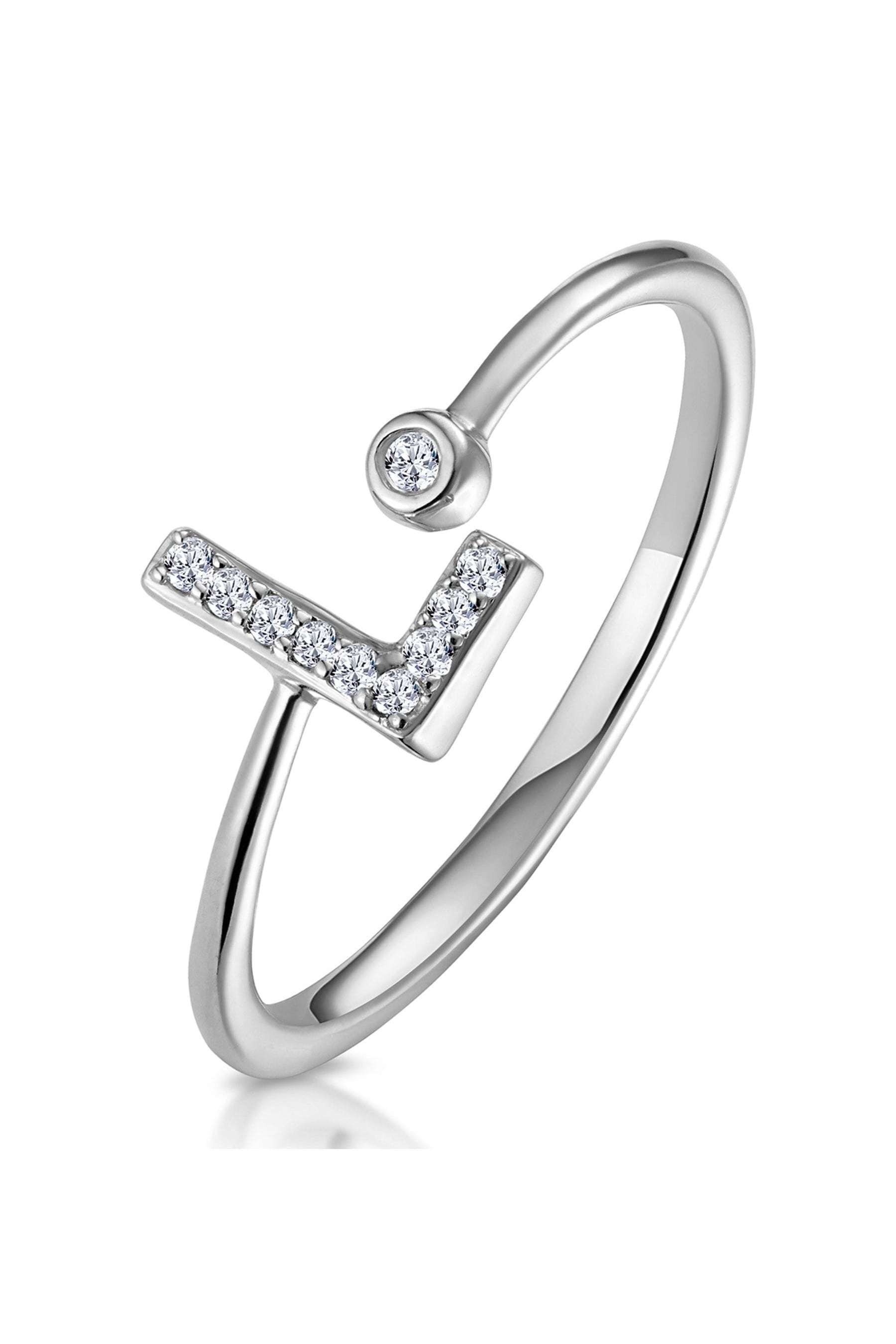 Initial l hot sale ring