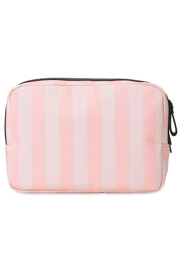 Victoria's Secret Pink Iconic Stripe Makeup Bag