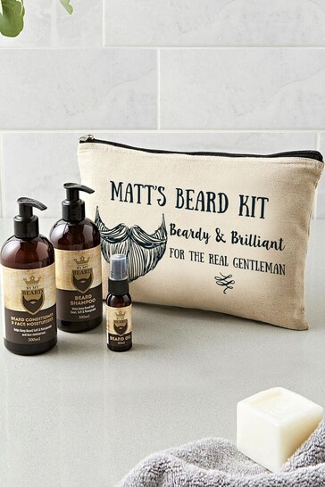 Personalised Beardy & Brilliant Beard Kit by PMC