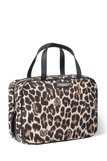 Victoria's Secret Leopard Jetsetter Hanging Cosmetic Case