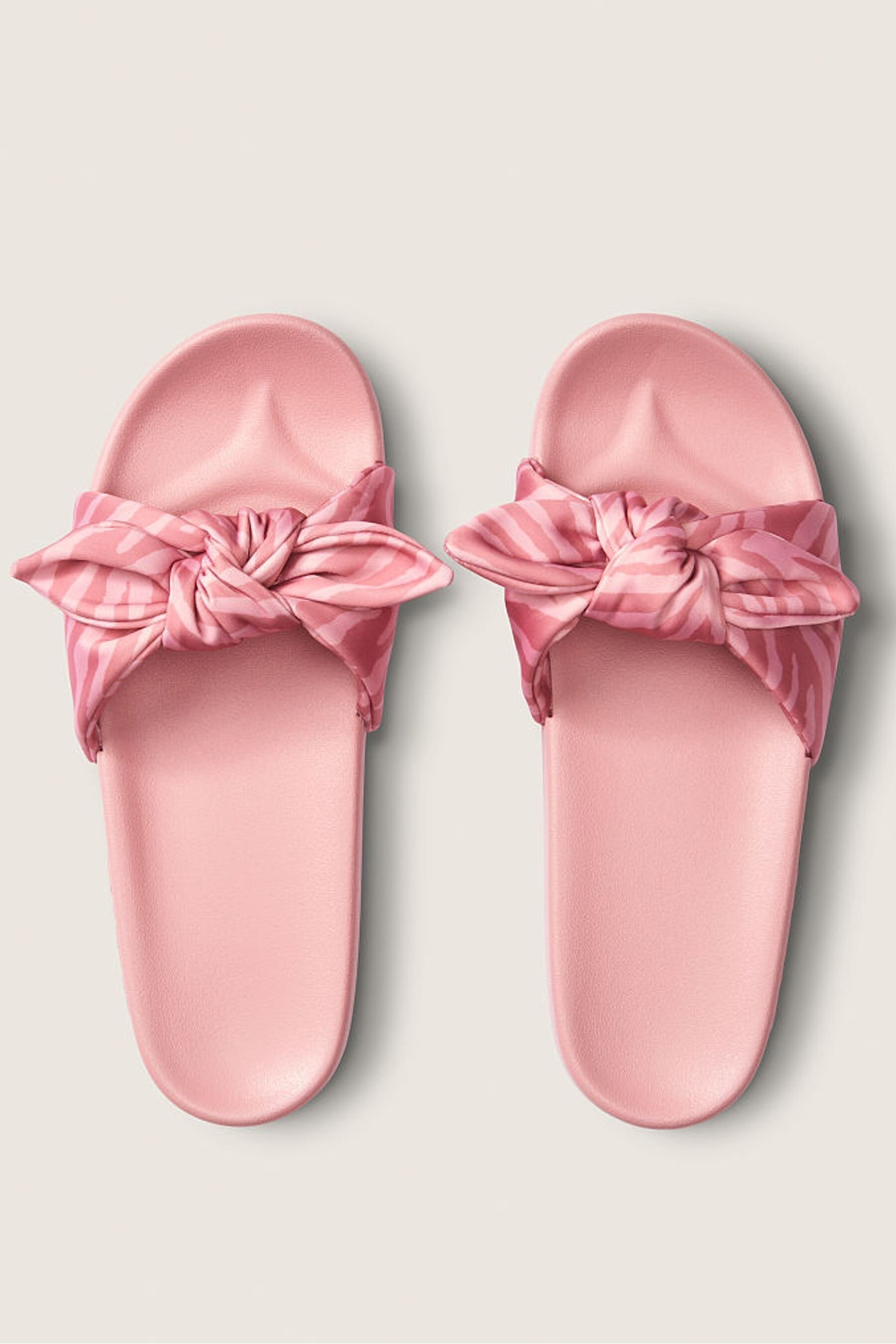 Buy Victoria s Secret Pink Bow Slides from the Next UK online shop