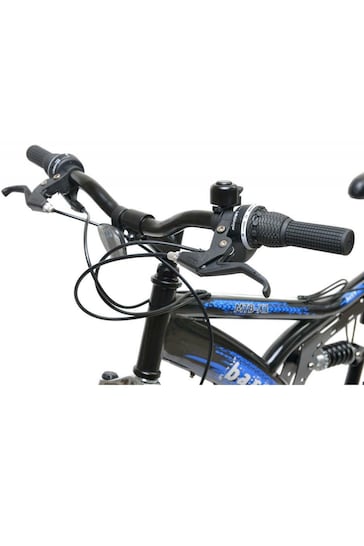 E-Bikes Direct BlackBlue Junior Basis 1 Full Suspension Mountain Bike - 26 inch Wheel - 18 Speed