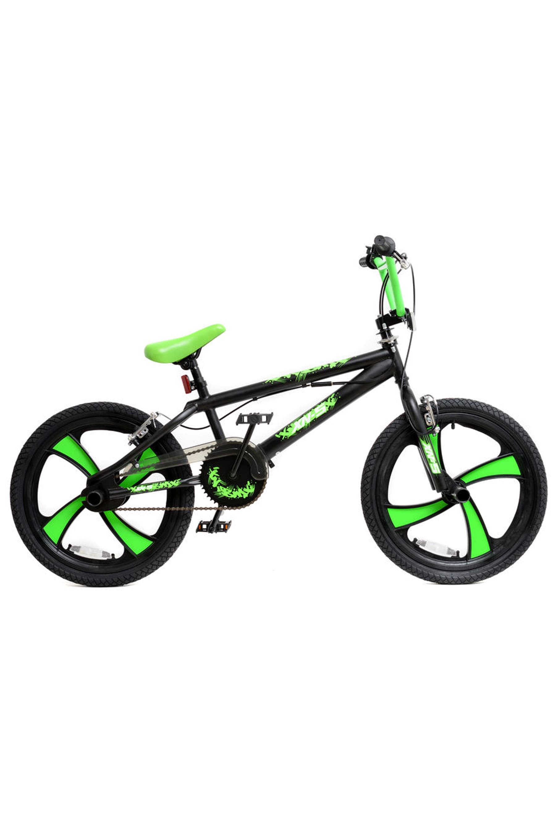 Buy E Bikes Direct Black Green XN 5 BMX Bike Boys Freestyle 20