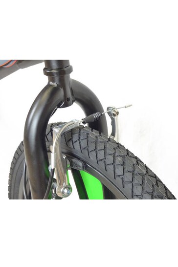 E-Bikes Direct Black/Green XN 5 BMX Bike Boys Freestyle 20 Wheel Gyro