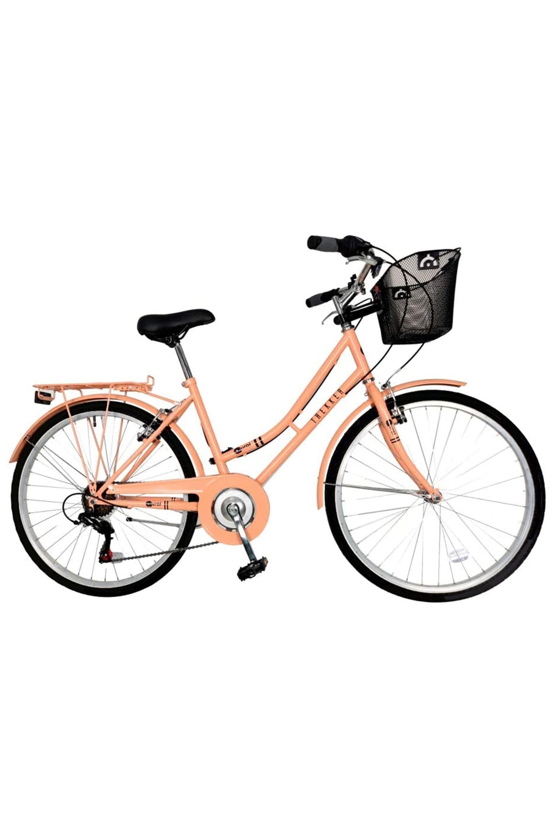 E Bikes Pink Aurai Trekker Ladies Heritage Bike 26 Wheel 6 Speed