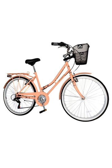 E Bikes Pink Aurai Trekker Ladies Heritage Bike 26 Wheel 6 Speed
