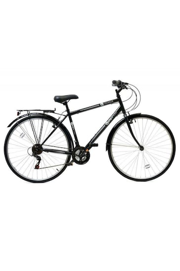E Bikes BlackBlue Aurai Trekker Unisex Heritage Bike 700c Wheel 18 Speed