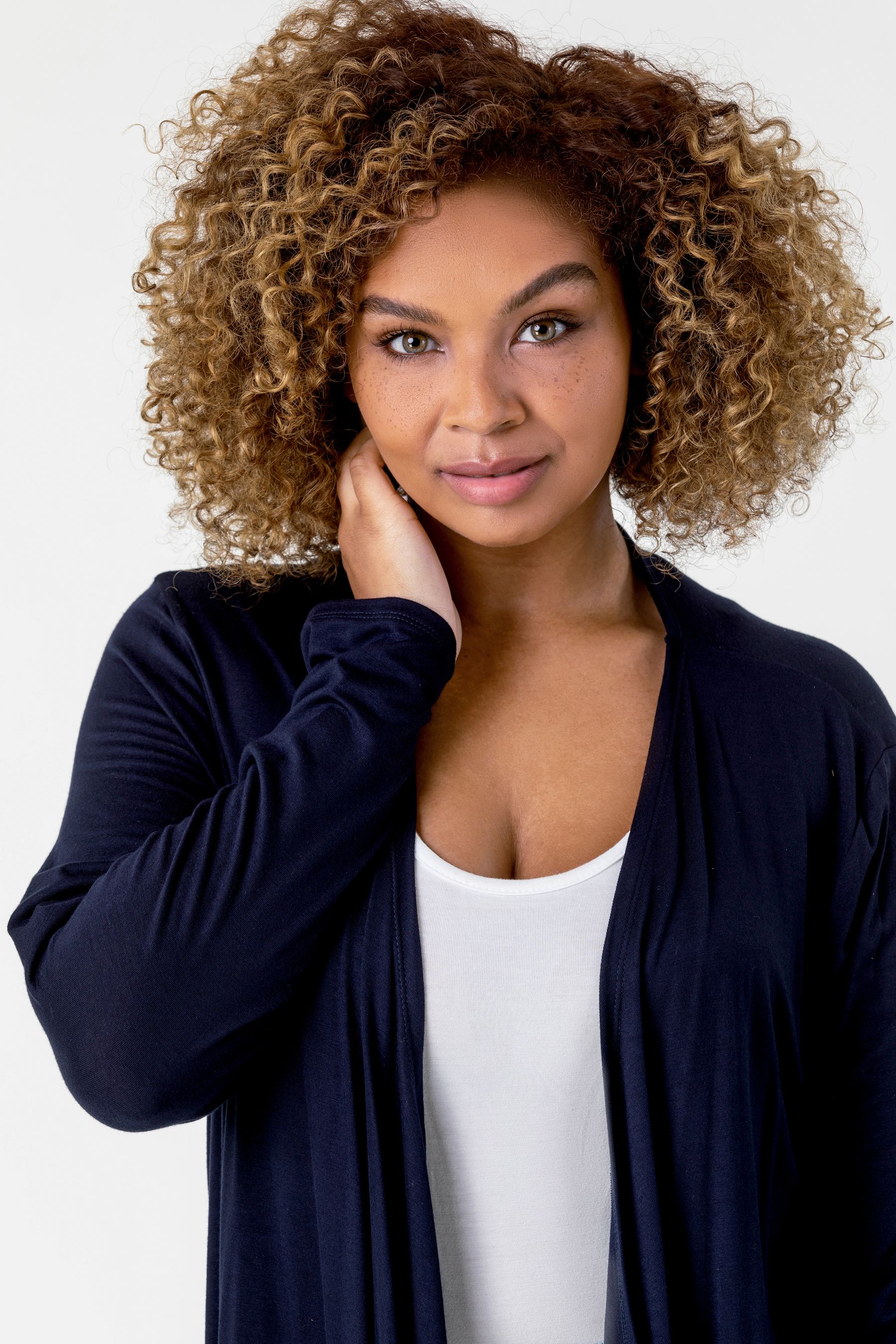 Navy sale jersey cardigan
