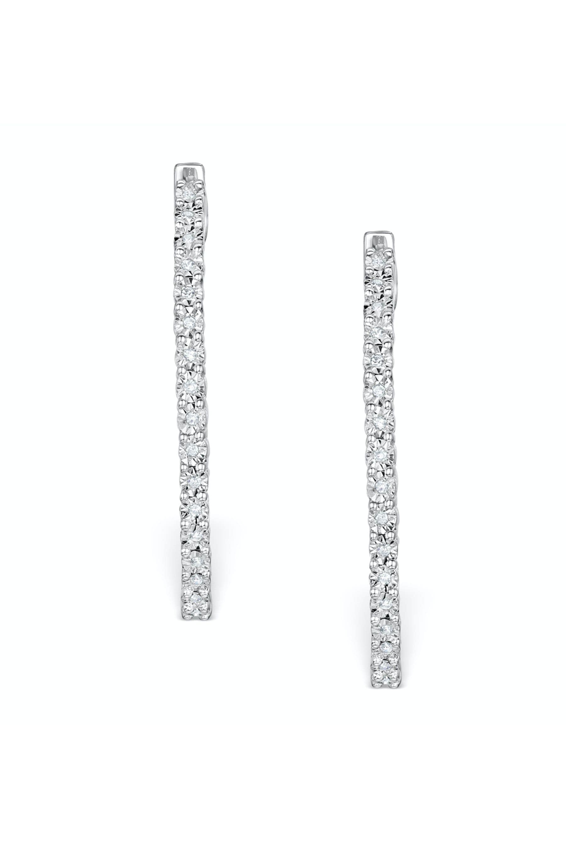 Michael hill diamond hoop earrings hotsell