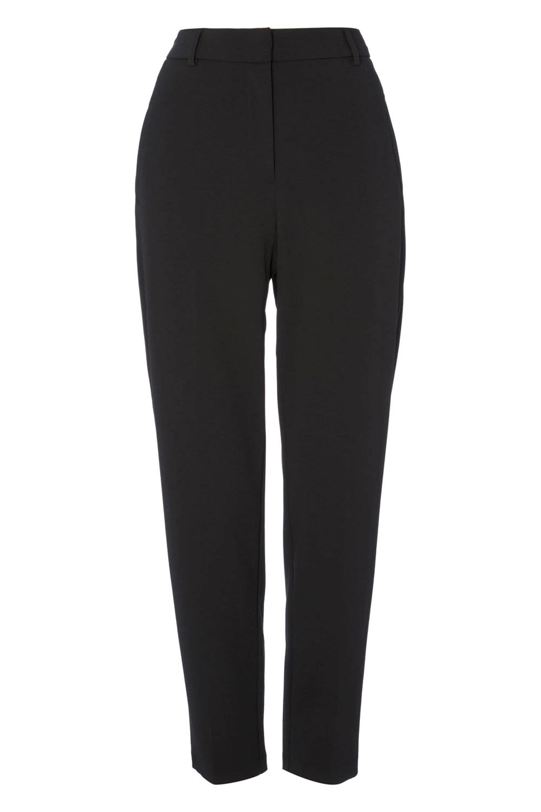 Roman Black Petite Originals Straight Leg Tapered Trouser