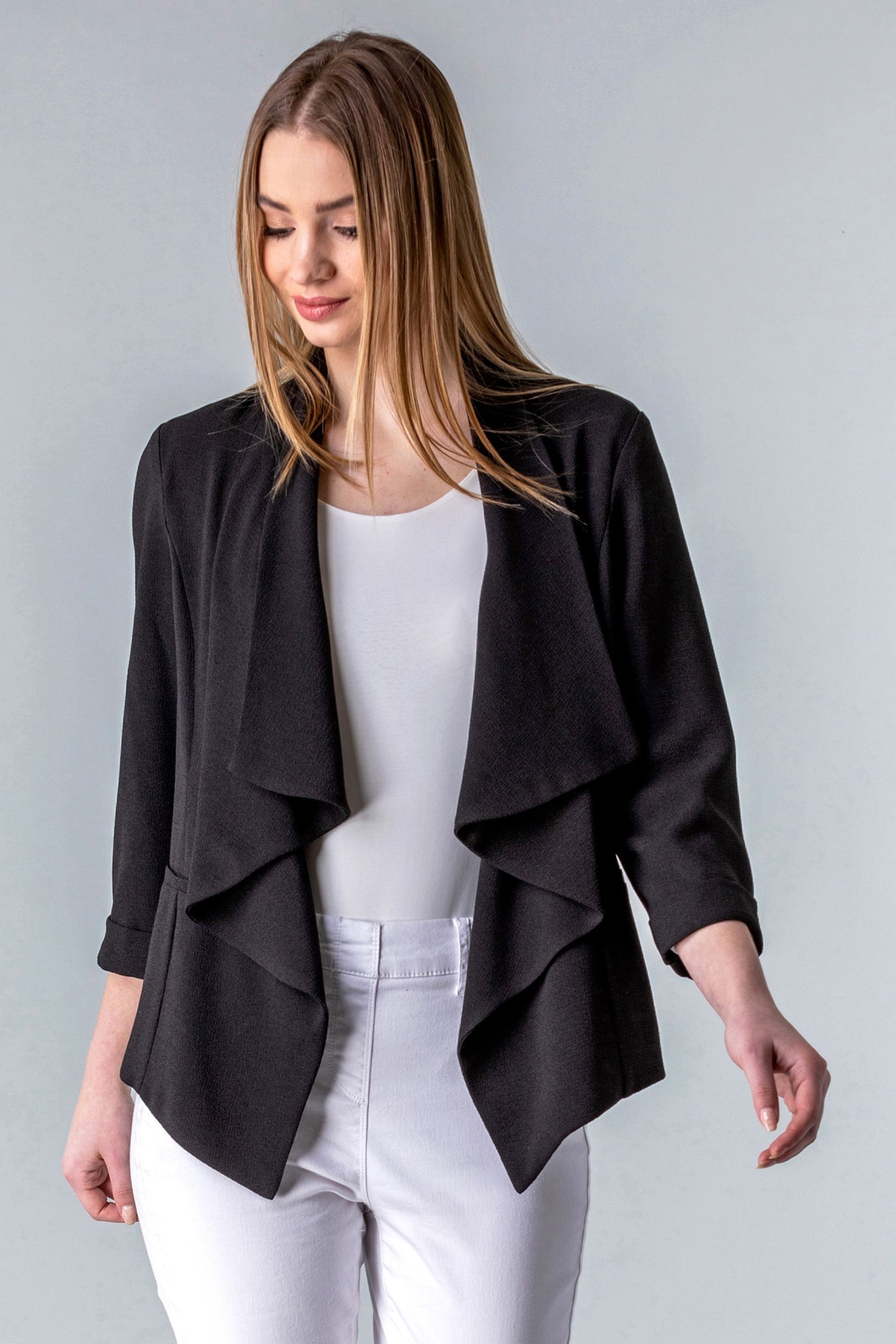Short black 2025 waterfall jacket