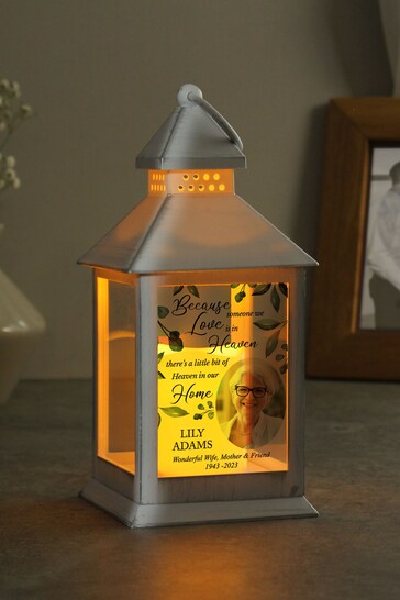 Personalised Heaven in our Home Photo Upload Lantern by PMC d