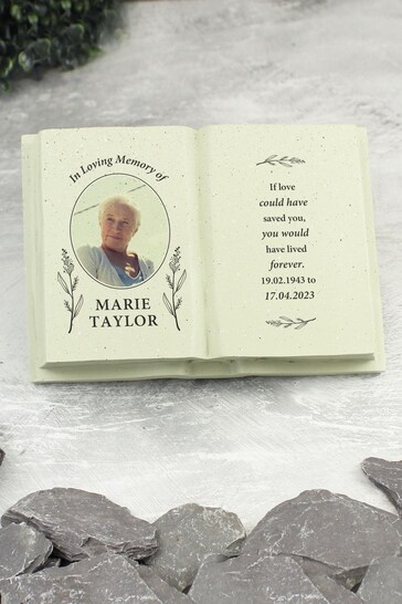 Personalised In Loving Memory Photo Upload Memorial Book by PMC
