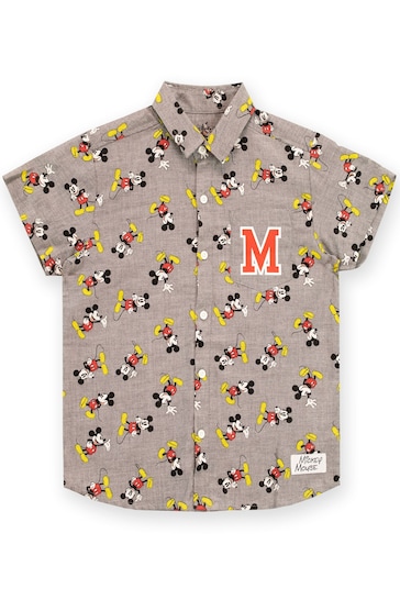 Character Grey Mickey Mouse Kids Shirt