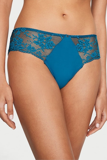Victoria's Secret Blue Sapphire Lace Hipster Knickers