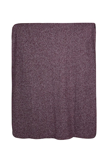 Mountain Warehouse Purple Double Fleece Melange Blanket