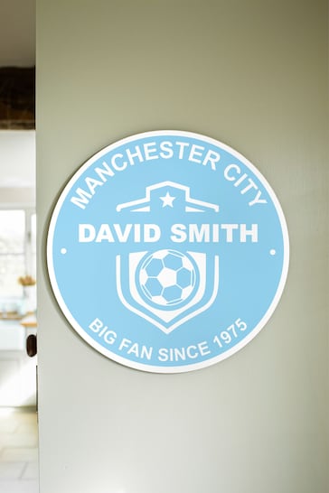 Personalised Metal Football Plaque by Jonny's Sister