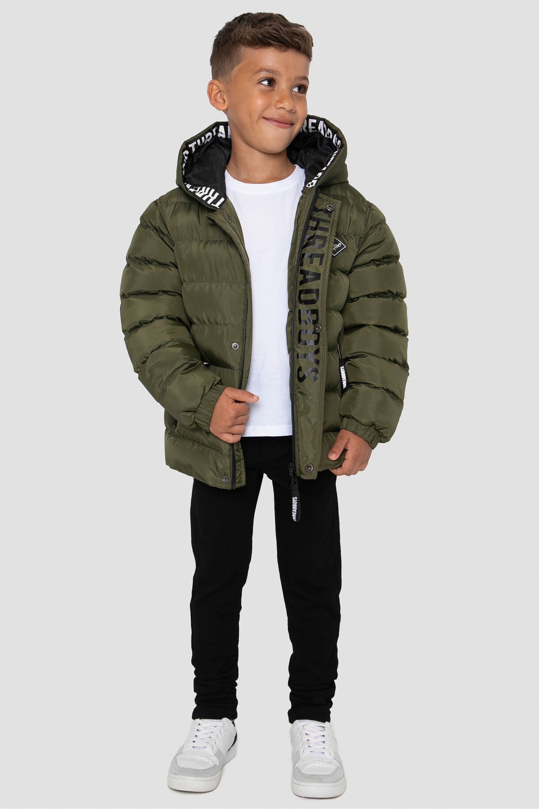Buy Threadboys Hooded Padded Jacket 