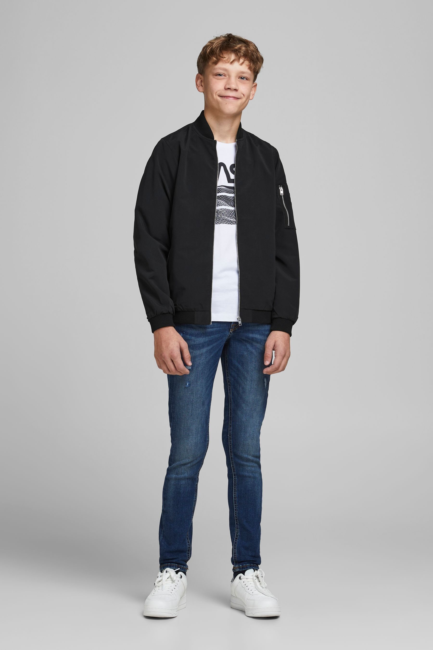 Juniors black clearance bomber jacket