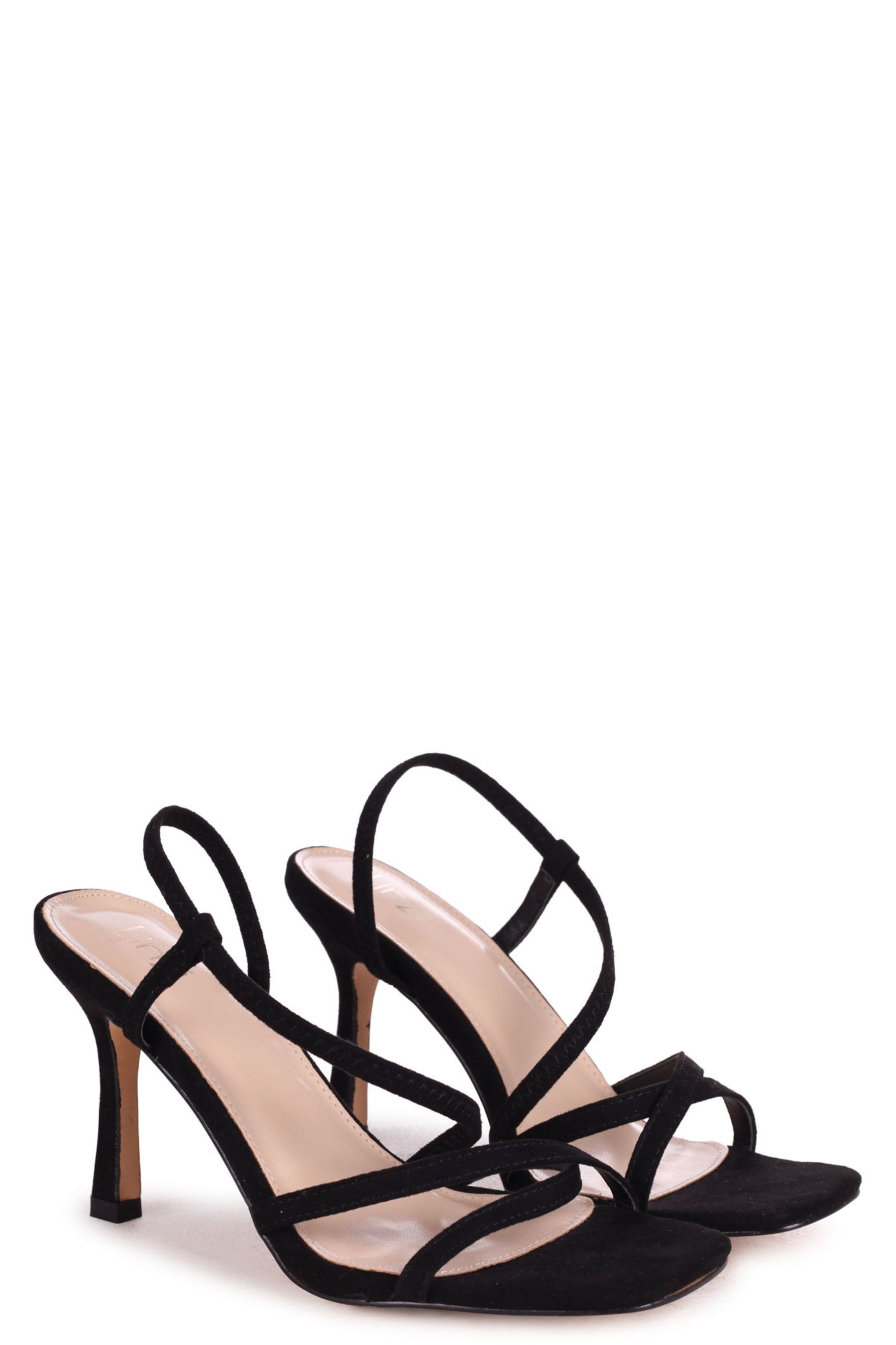 Strappy shop suede heels