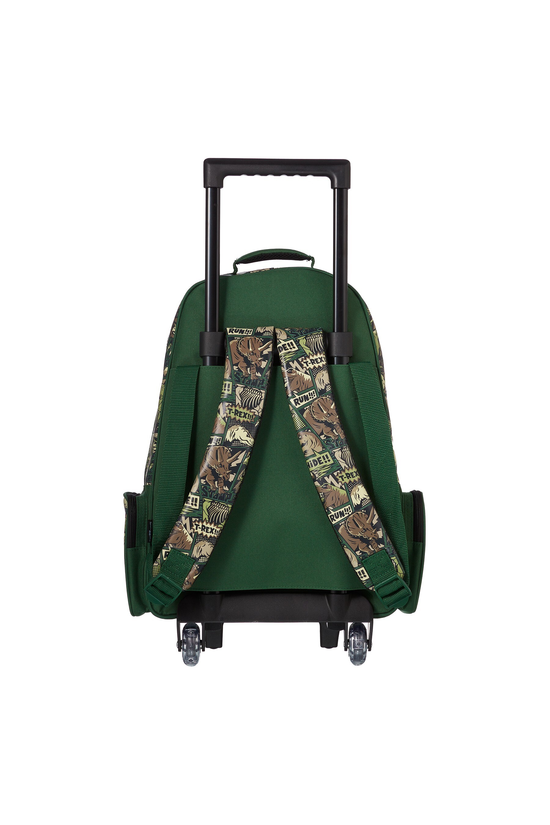 Buy Smiggle Green Beyond Trolley Backpack With Light Up Wheels