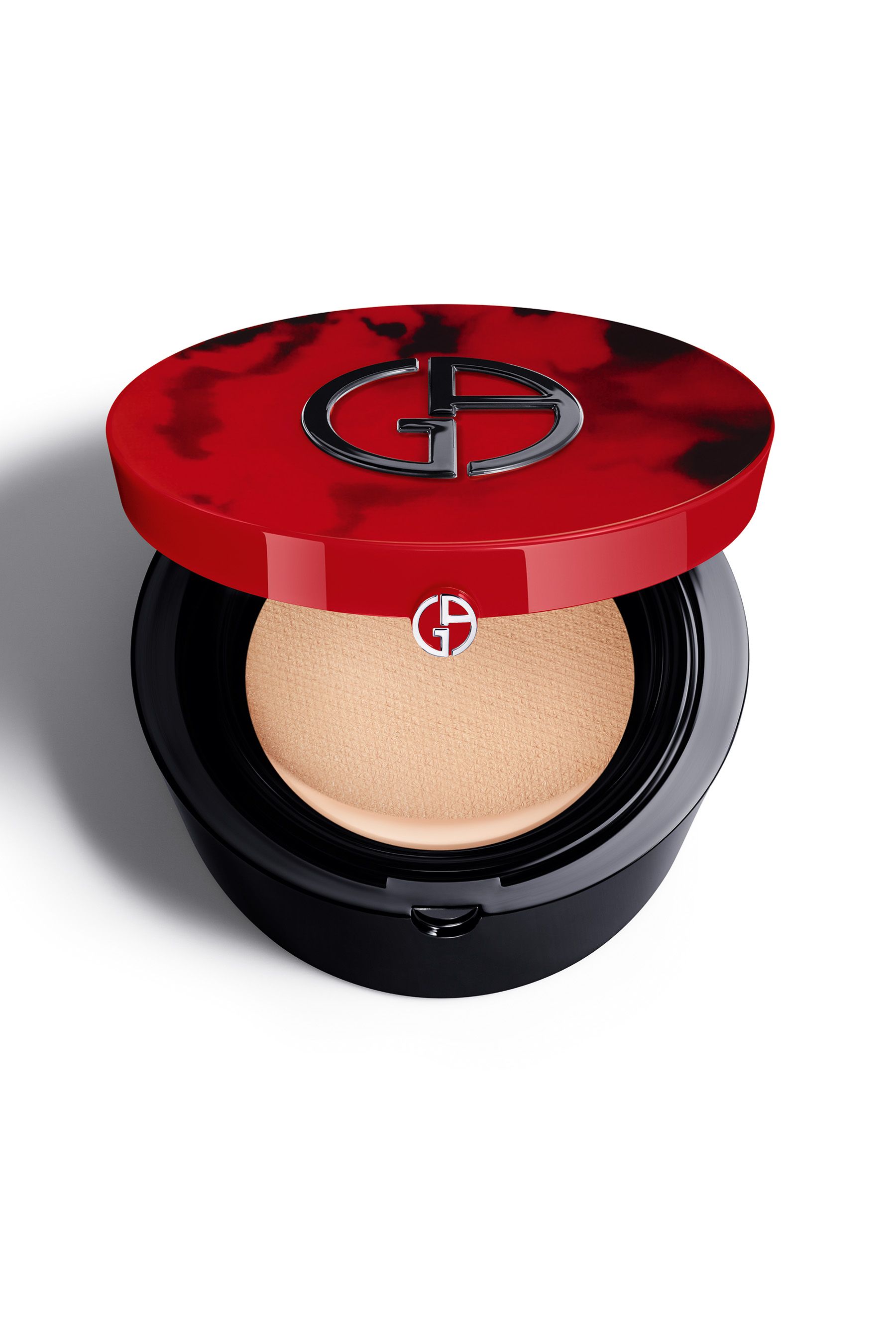 Armani red deals cushion