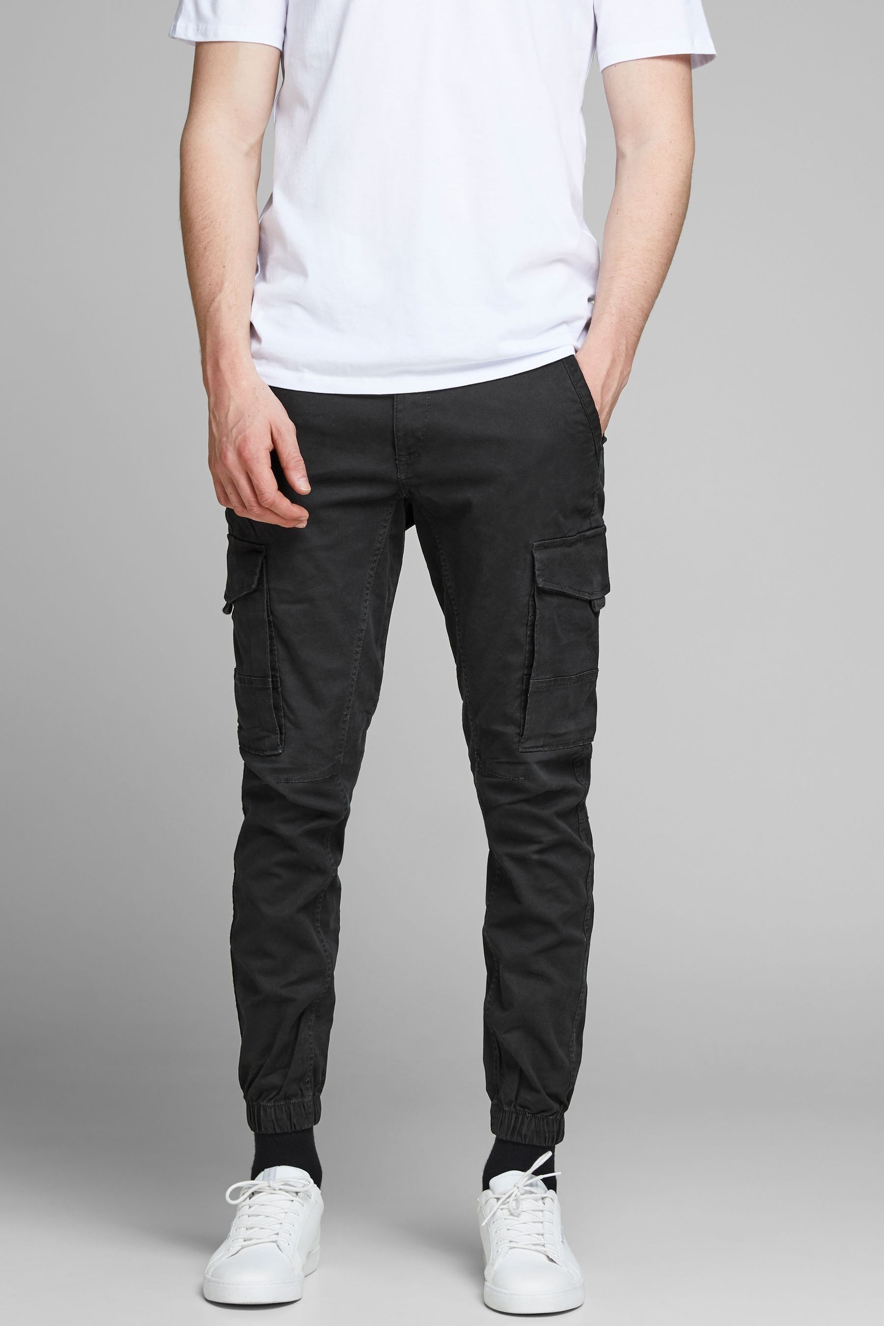 ALSIFLEX Male Comfort Fit Cargo Trousers  Black  Meltemi