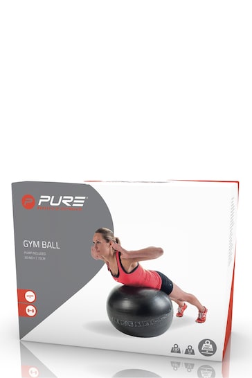 Pure 2 Improve Black Exercise Gym Ball 75cm
