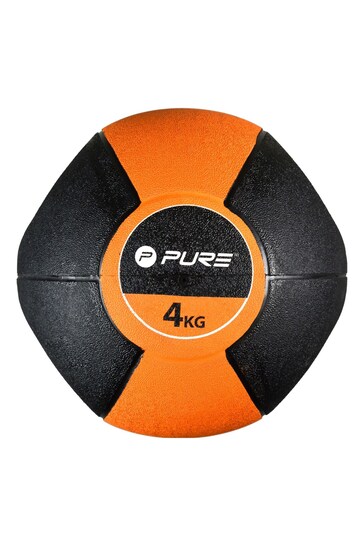 Pure 2 Improve Orange Medicine Ball with Handles 4kg
