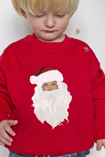 Personalised Santa Face Children's Jumper by Solesmith