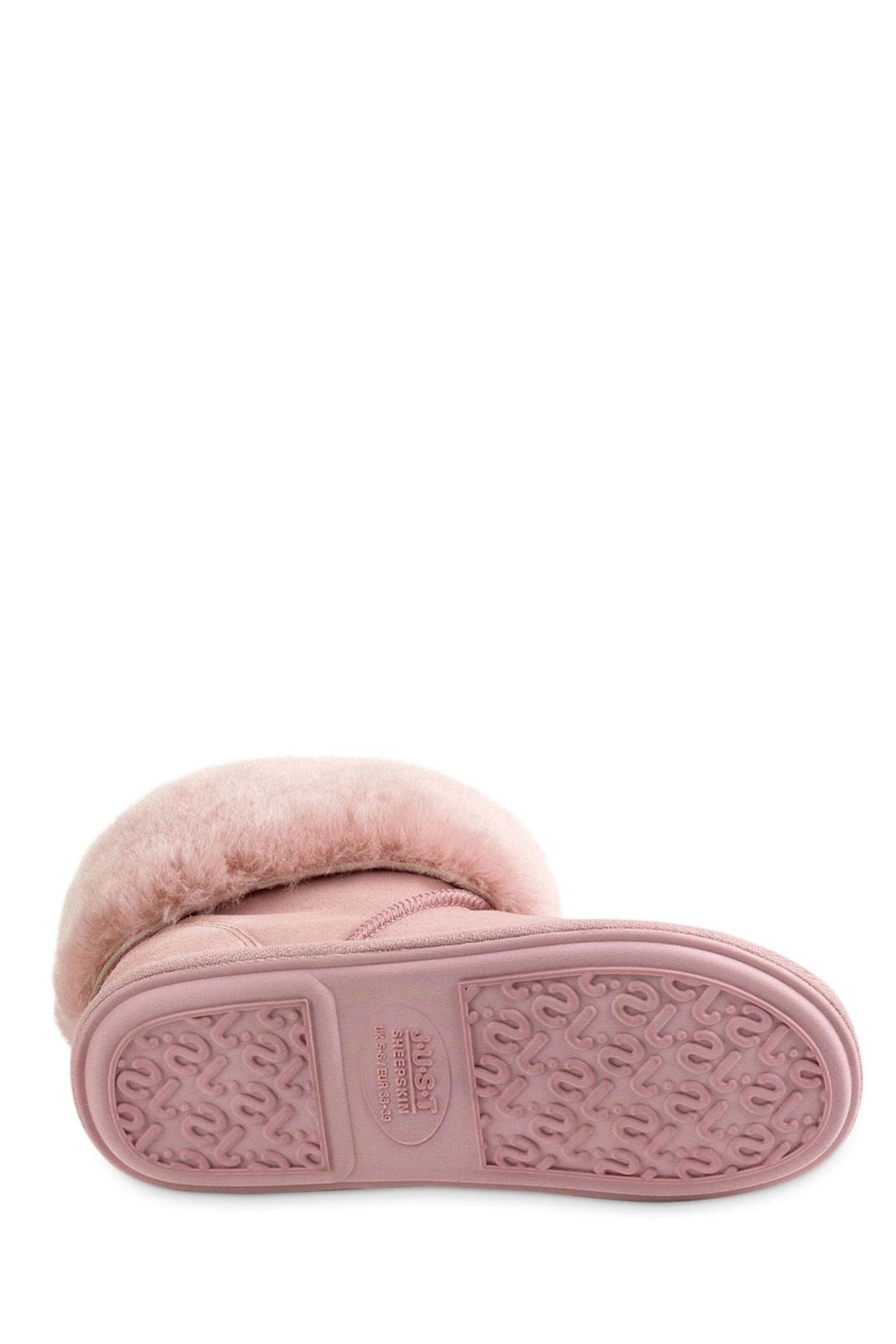 Buy Just Sheepskin Pink Ladies Albery Sheepskin Slipper from the