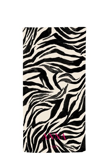Lipsy Zala Zebra Personalised Lipsy  Beach Towel by Forever After