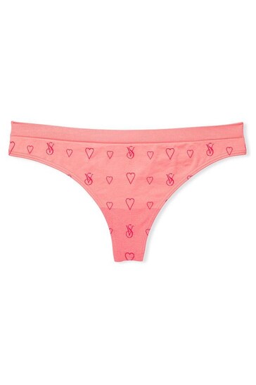 Victoria's Secret Pink Cocktail Seamless Heart Thong Knickers