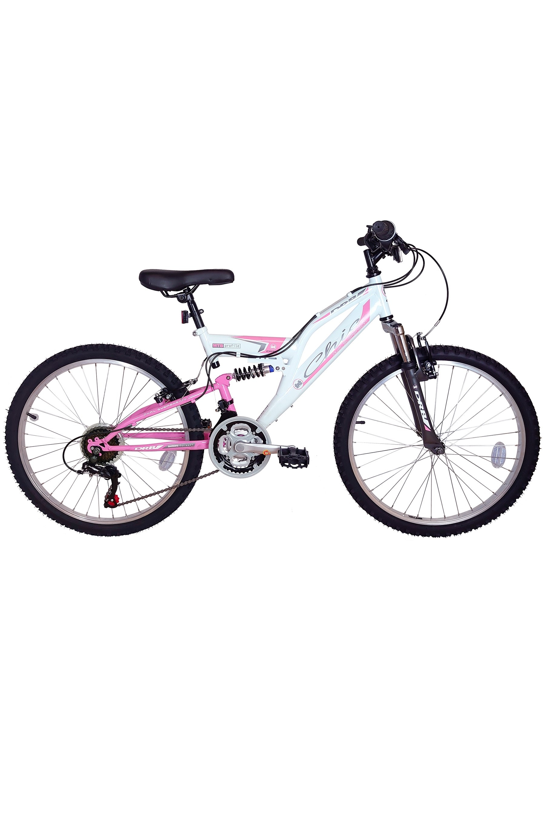 Buy E Bikes Direct White DRB Chic Junior Girls 24In Full