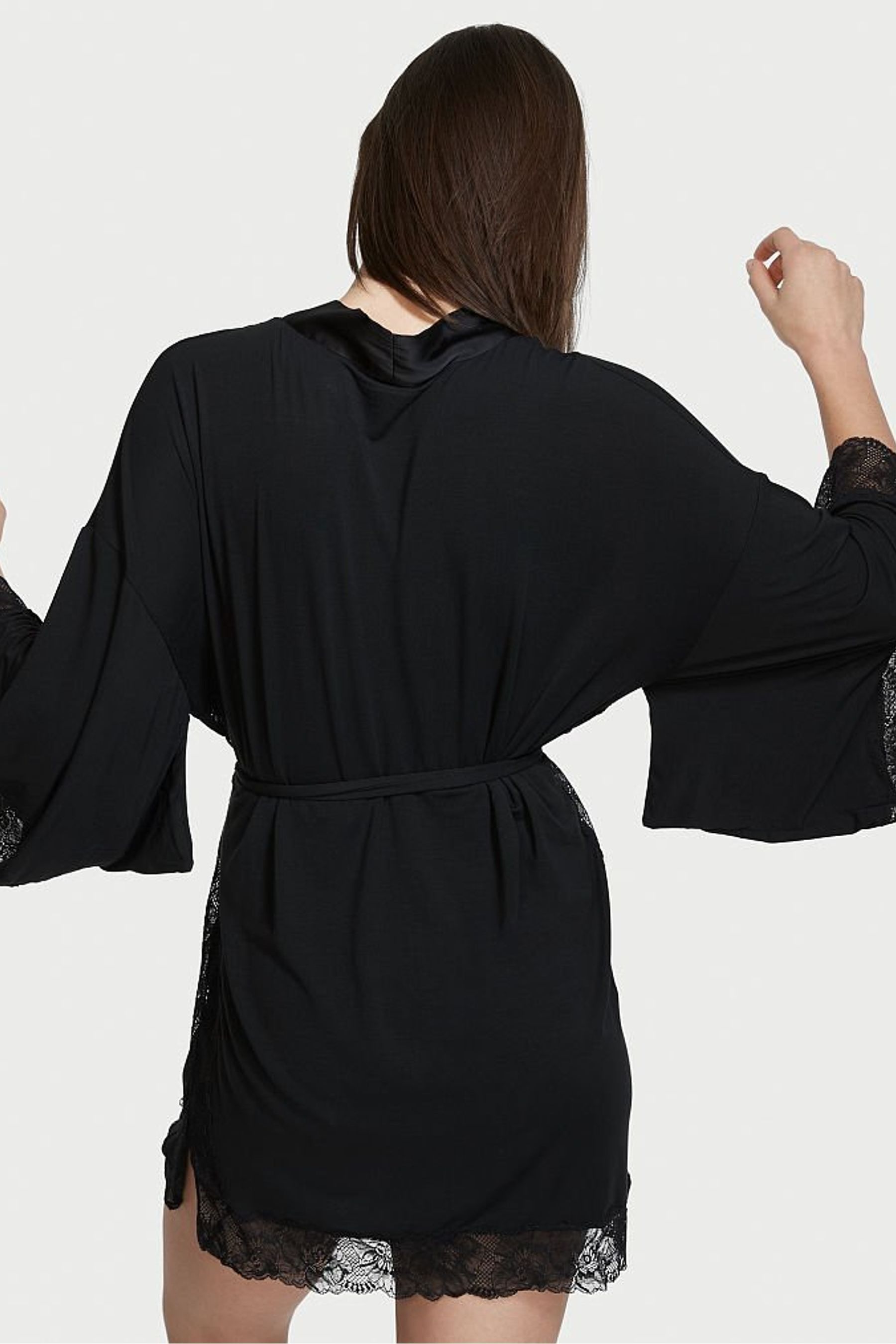 Black lace robes cheap