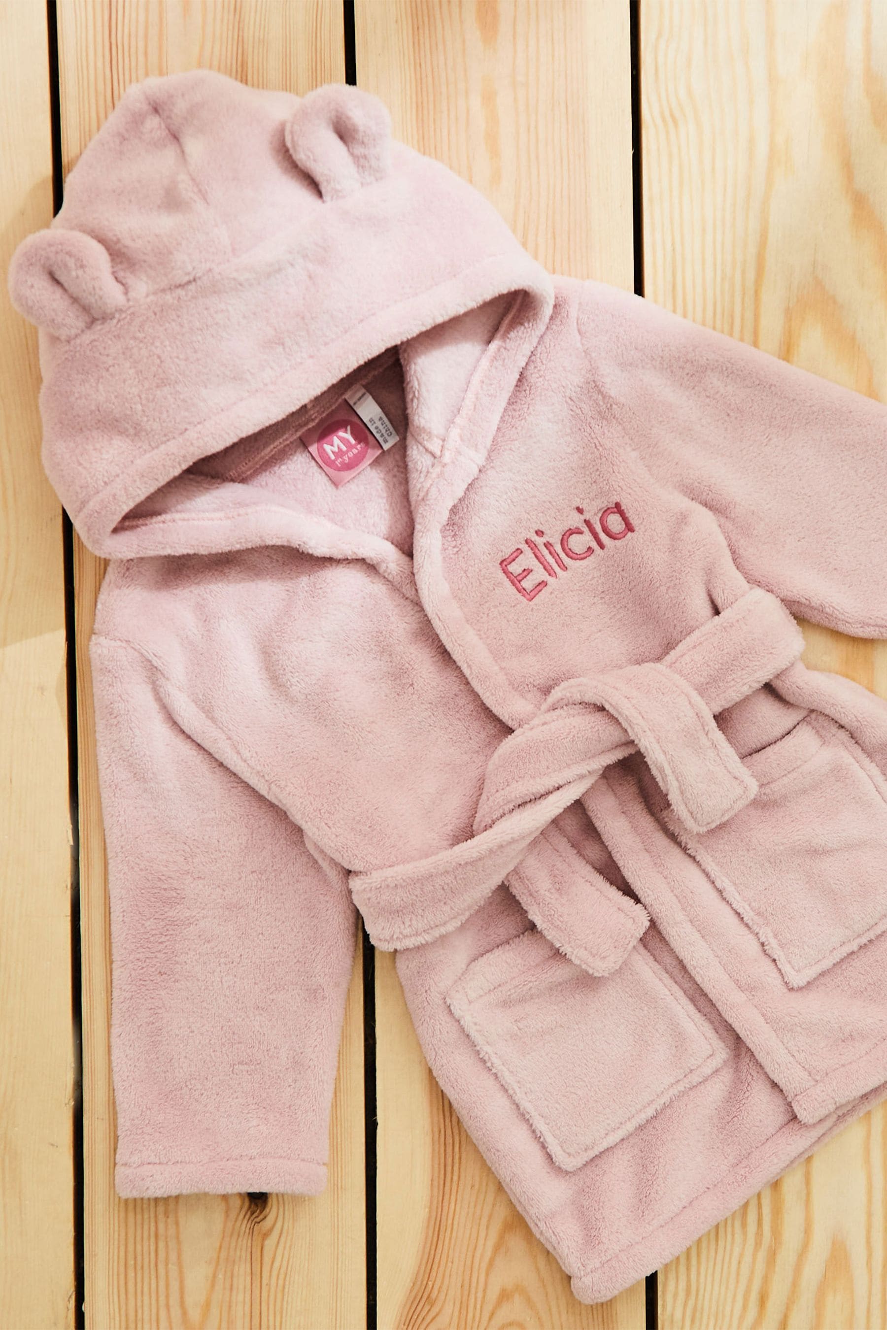 Personalised hooded fleece on sale robe