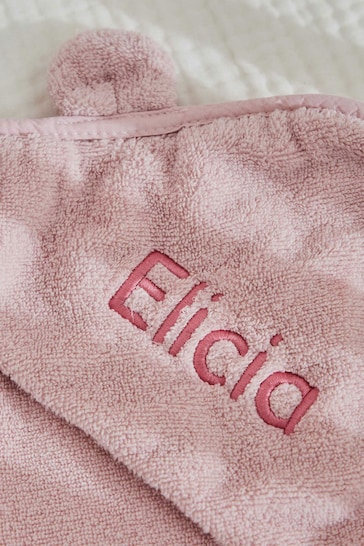 Personalised Small Pink Hooded Towel by My 1st Years