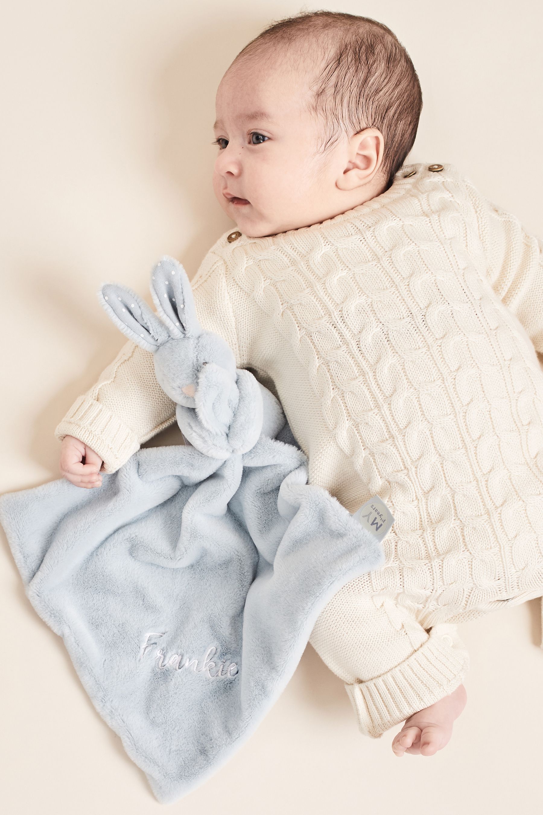 Buy Personalised Blue Bunny Comforter by My 1st Years from the