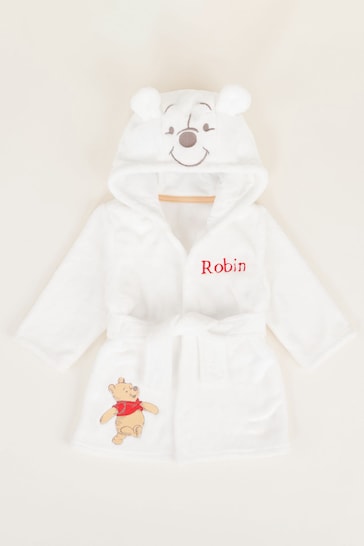 Personalised Winnie The Pooh Fleece Dressing Gown by My 1st Years
