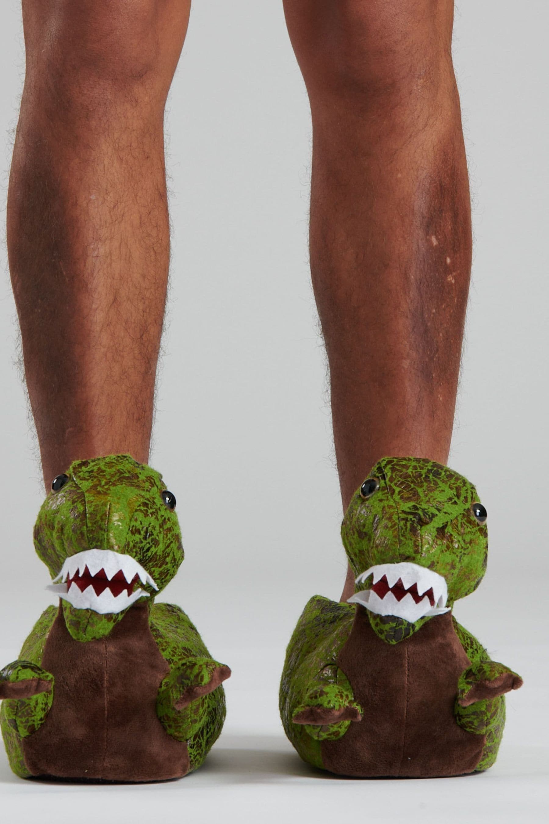 Buy Loungeable Green 3D Novelty Slippers Mens from the Next UK