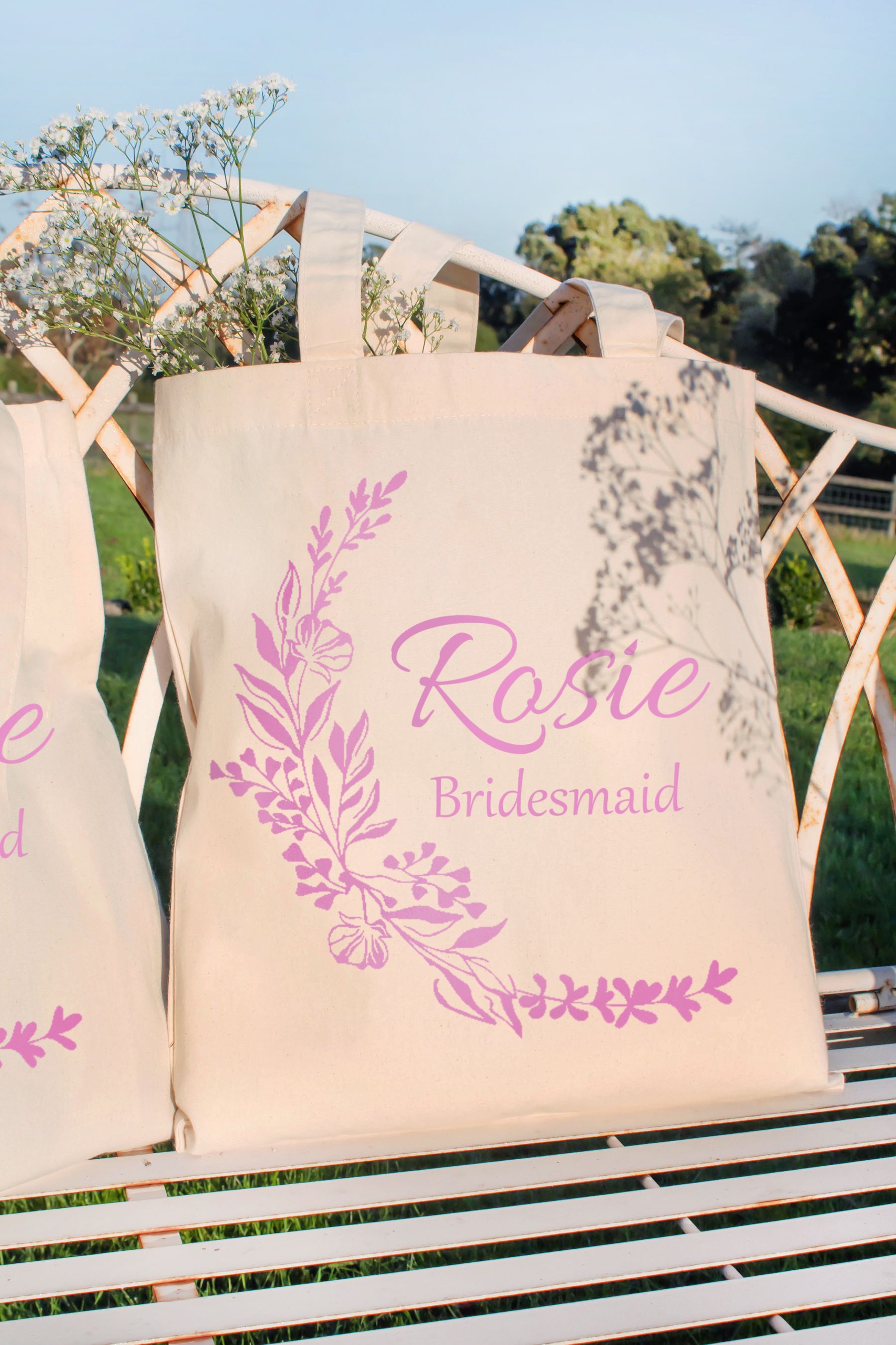 Buy Personalised Bridesmaid Tote Bag by Jonny's Sister from the