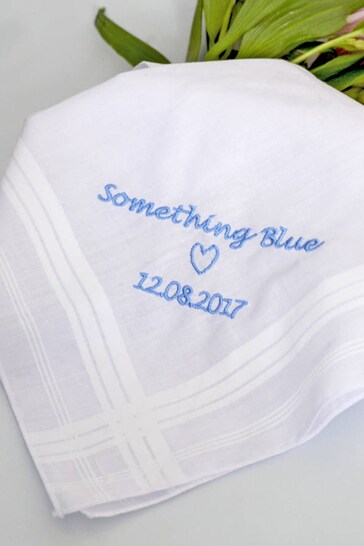 Personalised Something Blue Handkerchief by Solesmith - Kids